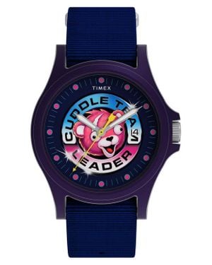 Timex X Fortnite Acadia Nato Strap Watch, 40Mm - Blue