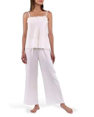 Flora Nikrooz Celeste Charm Cami Pajamas Set - White