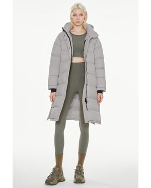 Orolay Puff-O Mid-Length Down Puffer Jacket - Gray
