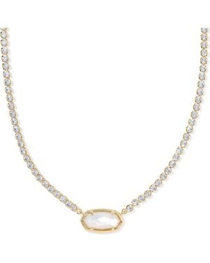 Kendra Scott Elisa Pendant Tennis Necklace - Metallic