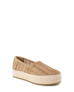 TOMS Valencia Platform Espadrille - Natural