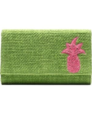 Frances Valentine Pineapple Clutch - Green