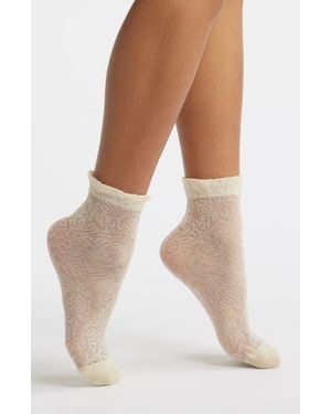 Stems Sweet Florence Lace Socks - Natural