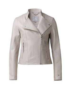 SOIA & KYO Saskia Leather Jacket - Gray
