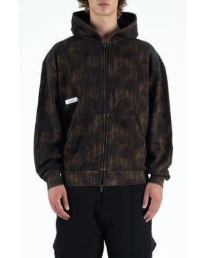 STUDENTS Bushill Cotton Fleece Zip Hoodie - Black