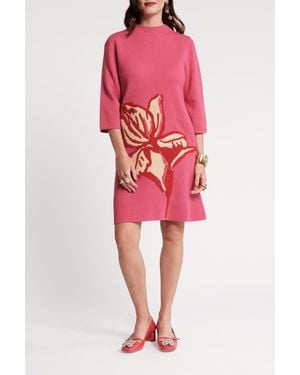 Frances Valentine Annie Dress Fringed Tulip - Red