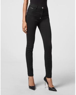 Philipp Plein High Waist Jegging - Black