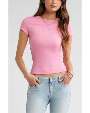 BP. Stretch Cotton Blend Baby Tee - Red