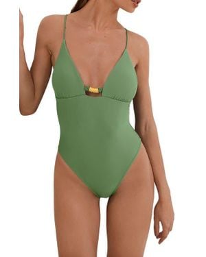 ViX Stacy One-Piece Swimsuit - Green