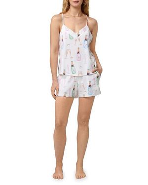 Bedhead Print Short Pajamas - Multicolor