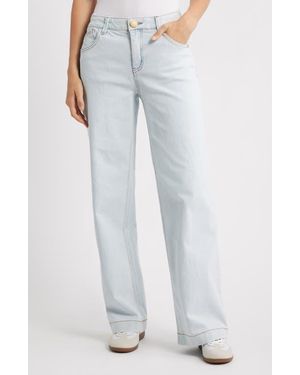 Wit & Wisdom Sam High Waist Wide Leg Jeans - Blue
