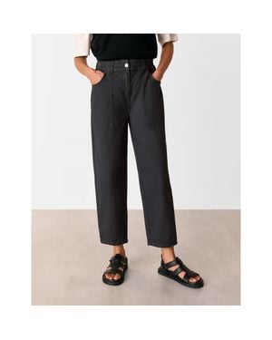 Whistles Relaxed Fit Tessa Trouser - Black