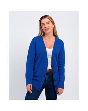 Kettlewell Boyfriend V-Neck Cardigan - Blue