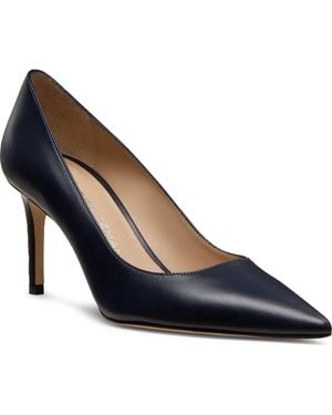 Stuart Weitzman Stuart Power 75 Pointed Toe Pump - Blue