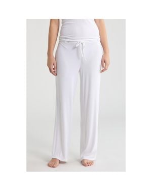 Open Edit Daydream Rib Lounge Pants - White
