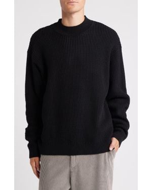 KROST Chunky Cotton Crewneck Sweater - Black