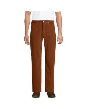 Lands' End Corduroy Comfort Waist Classic Fit 5 Pocket Pant - Brown