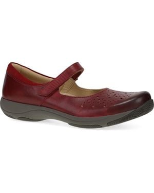 Dansko Stacy Wide Mary Jane Flat - Red