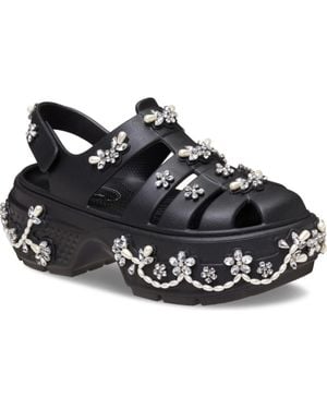 Crocs™ X Simone Rocha Stomp Platform Fisherman Sandal - Black
