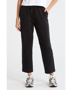 Zella Tempo Terry Ankle Pants - Black