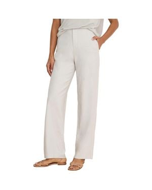 NIC+ZOE Lenox Linen Blend Pants - Gray