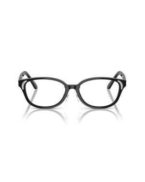 Swarovski 52Mm Oval Optical Glasses - Black