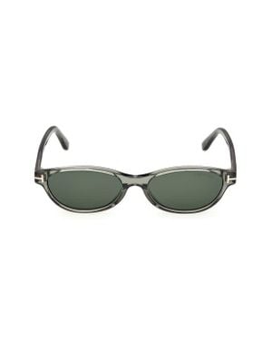 Tom Ford Chloe 52Mm Oval Sunglasses - Green
