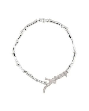 Tory Burch Crystal Coral Necklace - Multicolor