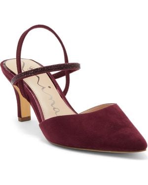Nina Billie Slingback Pointed Toe Pump - Red