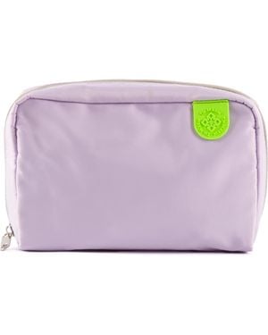Tin Marin Checs Nylon Pouch - Purple