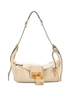 Chloé Paddington Leather Shoulder Bag - Natural