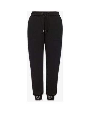 MCM Essential Logo Ponte Track Pants - Black