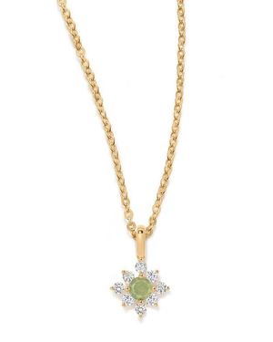 MADE BY MARY Lumi Flora Charm Necklace - White