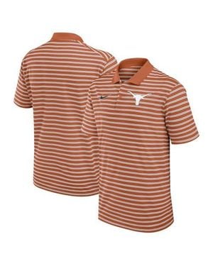 Nike Texas/ Texas Longhorns Primetime Victory Striped Dri-Fit Polo - Orange