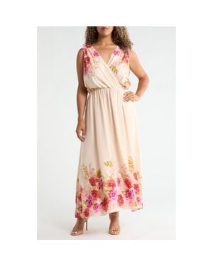 Halogen® Cutout Tie Back Maxi Dress - Pink