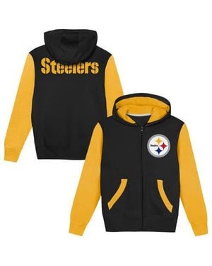 Outerstuff Toddler Pittsburgh Steelers Stadium Colorblock Full-Zip Hoodie - Black