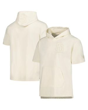 Pro Standard San Diego Padres Neutral Short Sleeve Hoodie T-Shirt - Natural