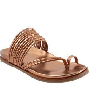 EOS FOOTWEAR Carmella Toe Loop Sandal - Brown