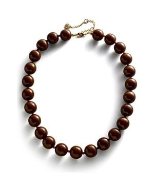 BaubleBar Jane Beaded Necklace - Brown