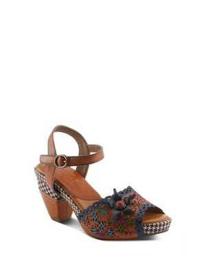 Spring Step Miabella Ankle Strap Sandal - Brown