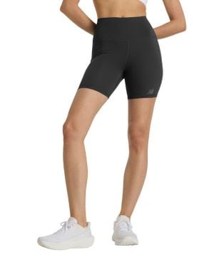New Balance Nb Harmony 6-Inch High Rise Performance Athletic Shorts - Black