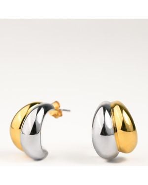 Zynnia Collective Bubble Hoops - Metallic