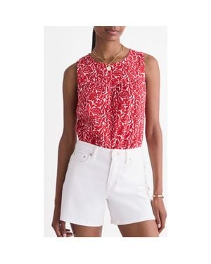 Vineyard Vines Lynn Print Sleeveless Top - Red