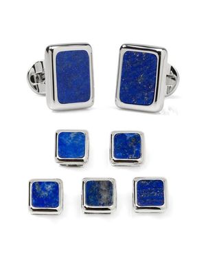 Cufflinks Inc. Jfk Sterling & Lapis Cuff Links - Blue