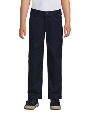 Lands' End Boys Iron Knee Active Chino Pants - Blue