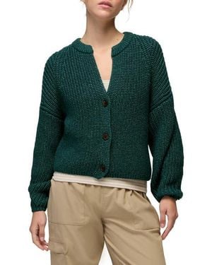 Prana Sunday River Short Cardigan - Green
