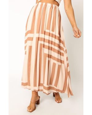 Petal & Pup Elke Pleated Maxi Skirt - Pink