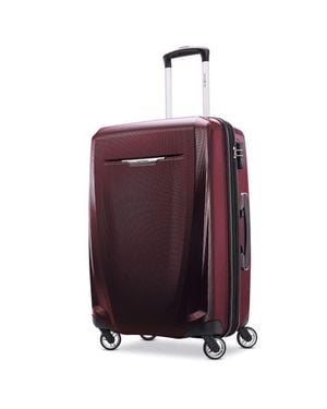 Samsonite Winfield 3 Dlx Checked-Medium Spinner - Purple