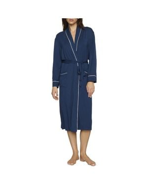 Eberjey Gisele Longline Robe - Blue
