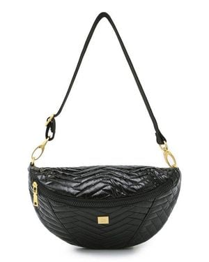 Think Royln Little Runaway Moto Quilted Shoulder Bag - Black